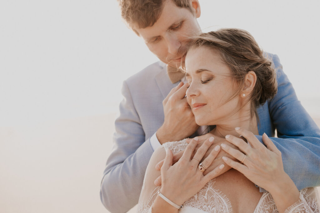 Photographe mariage Arcachon - seance couple - banc d'arguin
