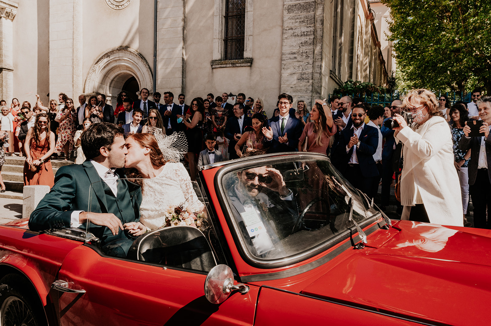 photographe mariage revel sortie eglise reportage